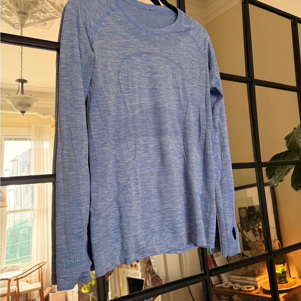 Lululemon Athletica Light Blue Long Sleeve Top